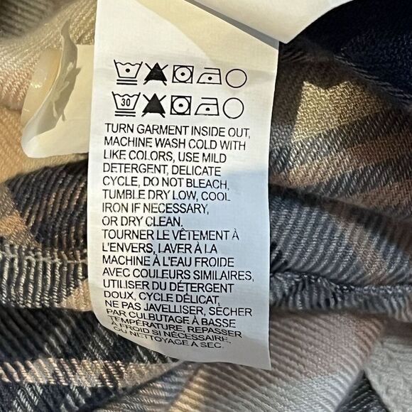 LOT of 3! Women Flannel Lucky Brand Cloth & Stone Joy Joy 2 Tops/1 Cardigan Sz S - Picture 16 of 16